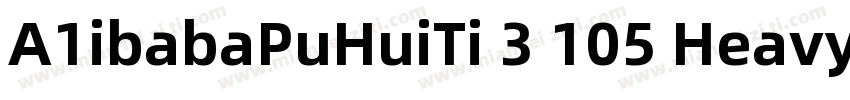 A1ibabaPuHuiTi 3 105 Heavy字体转换